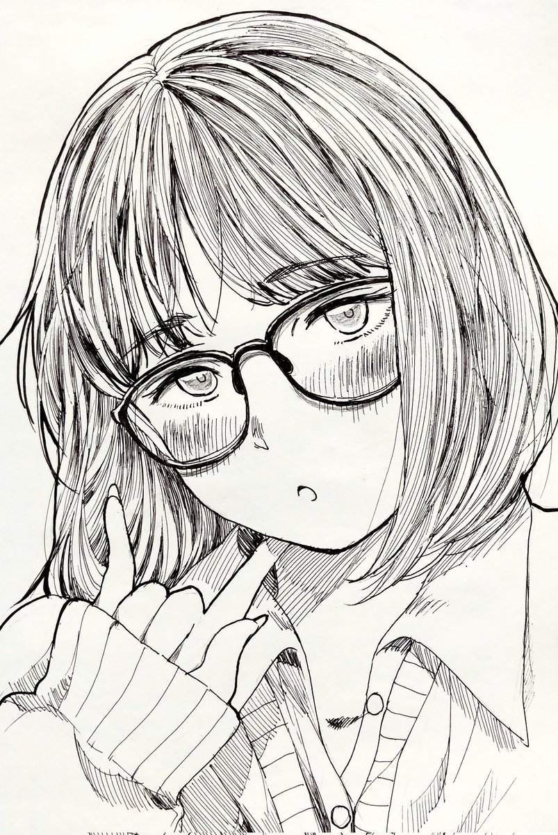 #今月描いた絵を晒そう
今月の眼鏡奉納⛩️👓⛩️ 