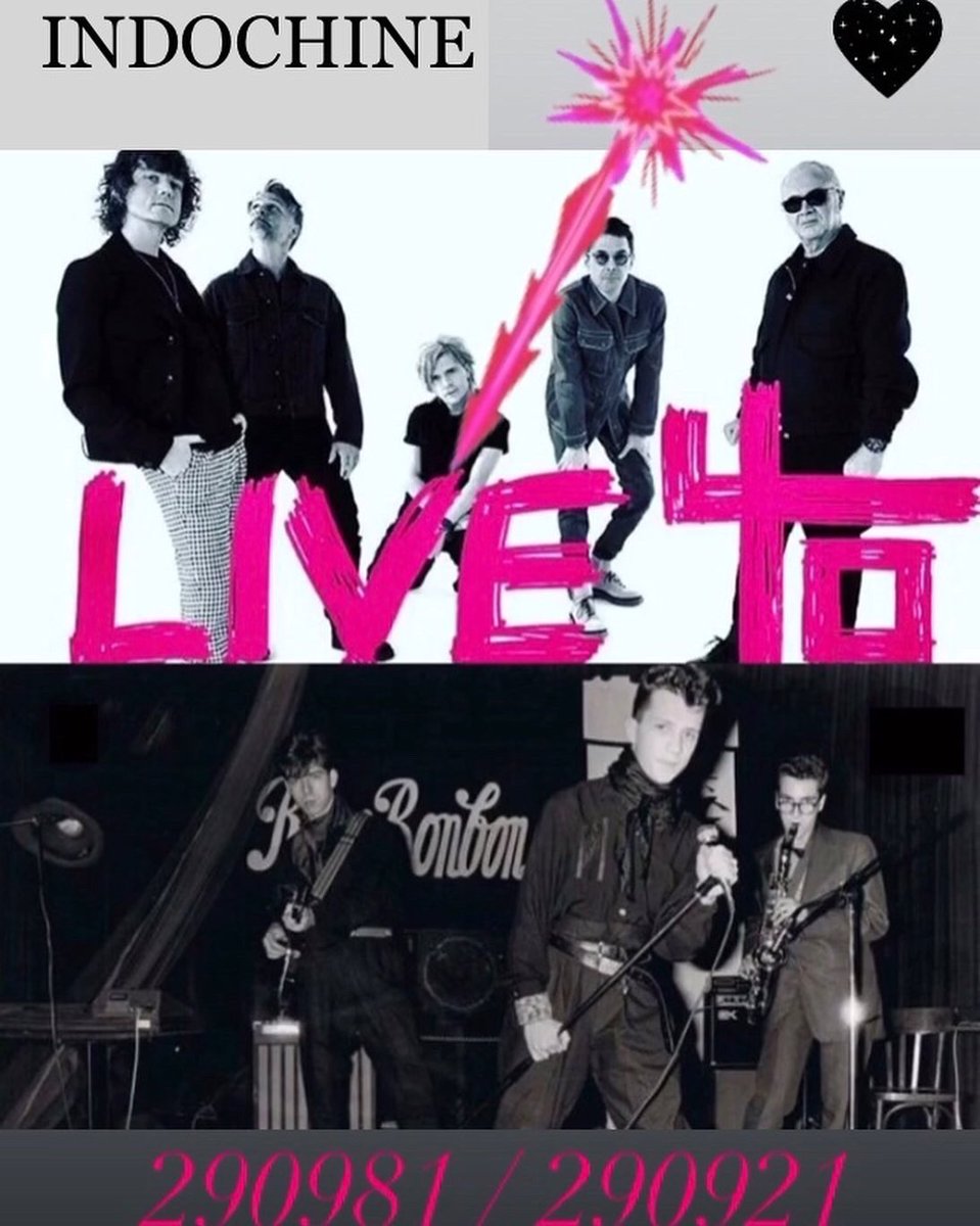 indokinawa39's tweet photo. Happy Live 40 🎆🎆🎆 @nicolasirkis @oLidESaT_ Boris Ludwig Marc Dimitri @indochinetwitt #Live #PremierConcert #RoseBonbon #Paris #Birthday #290981/290921 #INDO40 https://t.co/ckIFZJxj1L