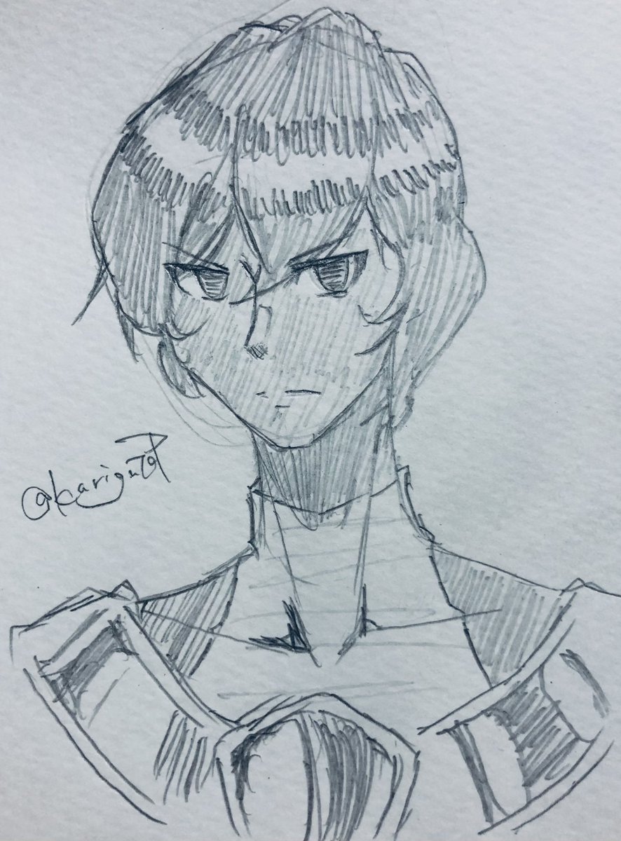 @hakurenren アルジュナ…の…ような…ほんとの落書きです!すみません! 