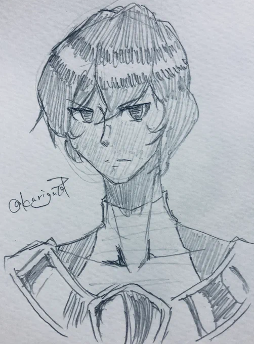 @hakurenren アルジュナ…の…ような…ほんとの落書きです!すみません! 