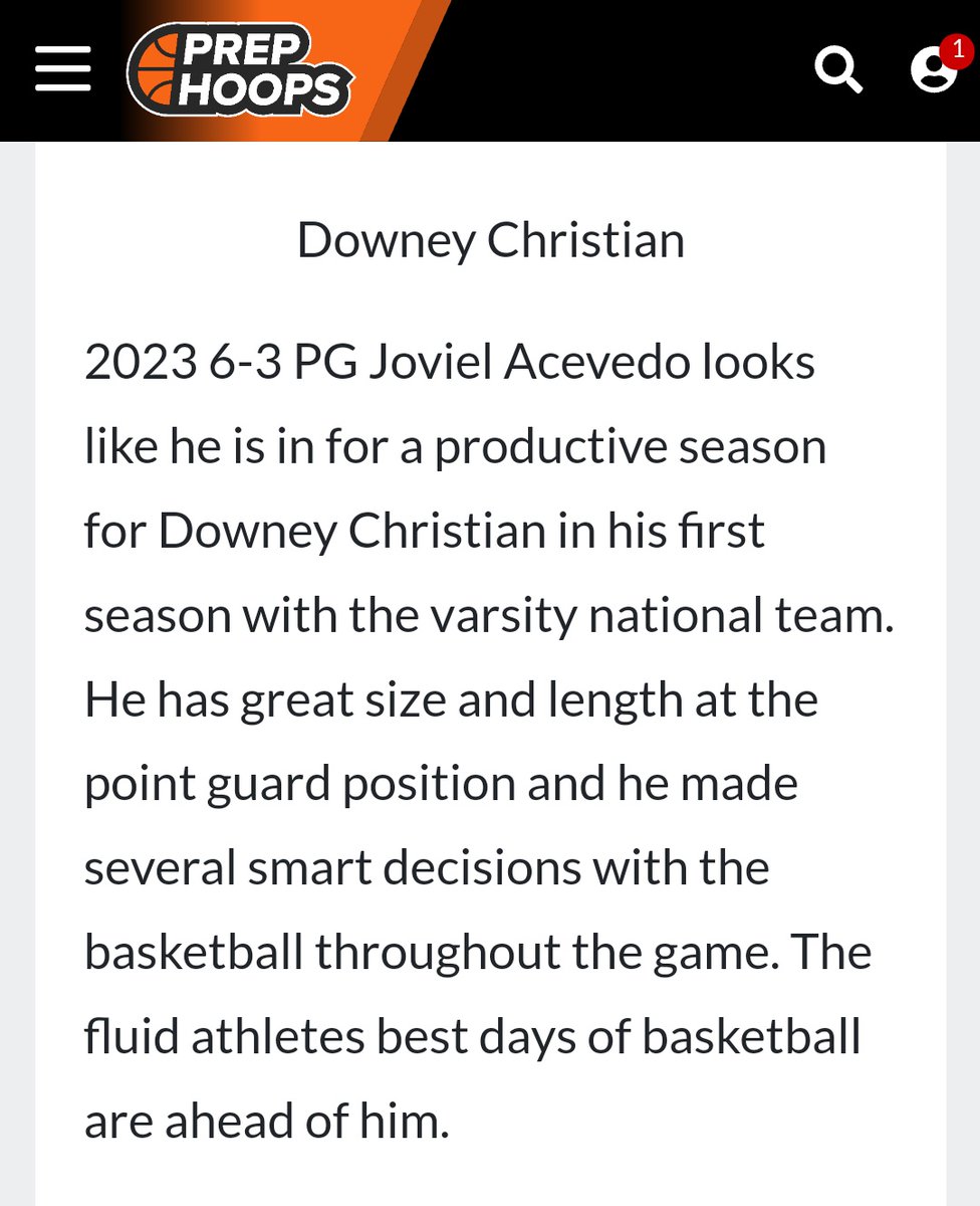 Downey Christian Basketball (@downeychristia1) on Twitter photo 2023 PG Joviel Acevedo has been showing all the work he put on the summer. Keep grinding 🔥
<a href="/prephoopsfl/">Prep Hoops Florida</a>
<a href="/JakePerper/">Jake Perper</a>
@joviel_alexis 2023 PG Joviel Acevedo has been showing all the work he put on the summer. Keep grinding 🔥
<a href="/prephoopsfl/">Prep Hoops Florida</a>
<a href="/JakePerper/">Jake Perper</a>
@joviel_alexis