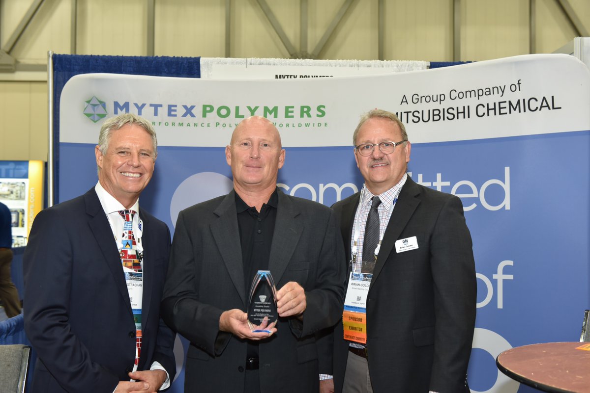 SPEThermo's tweet photo. Today we thank our conference sponsors, LyondellBasell, MAAC Machinery and Mytex Polymers for their ongoing support of the SPE Thermoforming Conference! 
#plastics #machinery #thermoforming #mfg #4SPE https://t.co/3rPP3Nzedz