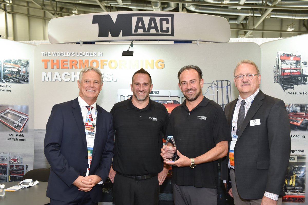 SPEThermo's tweet photo. Today we thank our conference sponsors, LyondellBasell, MAAC Machinery and Mytex Polymers for their ongoing support of the SPE Thermoforming Conference! 
#plastics #machinery #thermoforming #mfg #4SPE https://t.co/3rPP3Nzedz