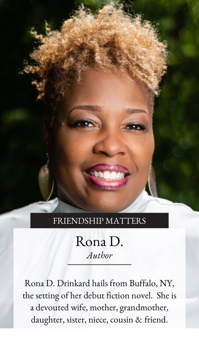 RonaDWrites's tweet photo. 💫FRIENDSHIP MATTERS ~ AVAILABLE FEB 2022💫
#debutauthor #authorslife
#authorlove
#RonaDauthor #RonaDWrites
#BuffaloBred #716Life https://t.co/L2Topr6oKU