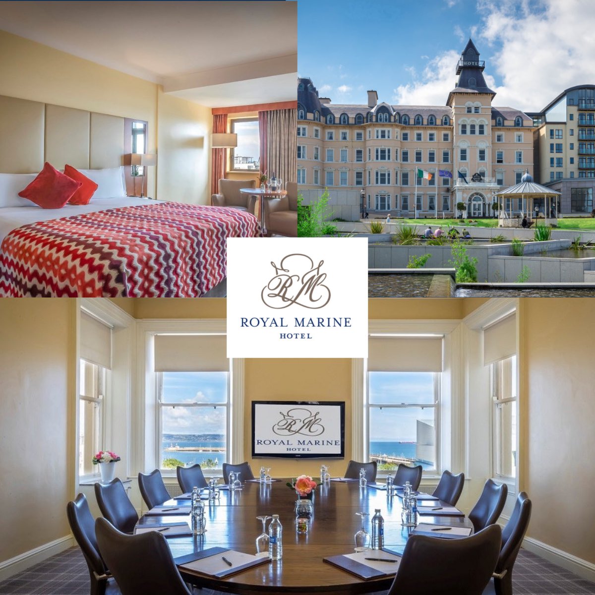 royalmarine's tweet photo. We are delighted to see the return of our corporate clients. The Royal Marine Hotel is located in the heart of Dún Laoghaire and is the perfect base. Our spacious and airy meeting rooms offer the ideal venue to reconnect with colleagues and clients. #reconnectinireland https://t.co/BNoKvdrvof