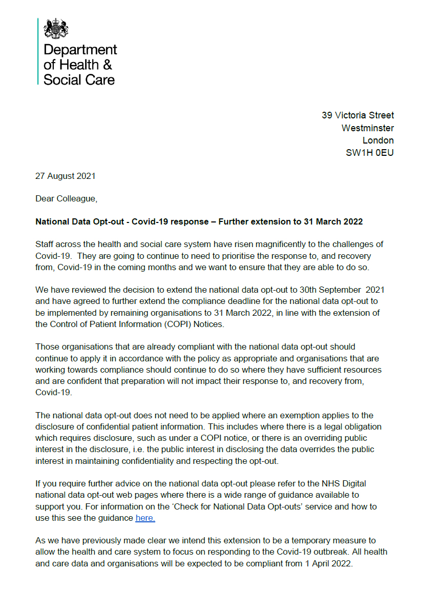 EinsteinsAttic's tweet photo. ICYMI, the #COPInotices have been extended to 31 March 2022:
https://t.co/8QTVXR6LQF
Also the deadline for NHS bodies to #comply with the #NationalDataOptOut:
https://t.co/m64GMqswRv
Which is why we said you should do a #Type1 opt-out for your #GPdata:
https://t.co/lXHoQq3Mr1 https://t.co/sAdRBBEXi3