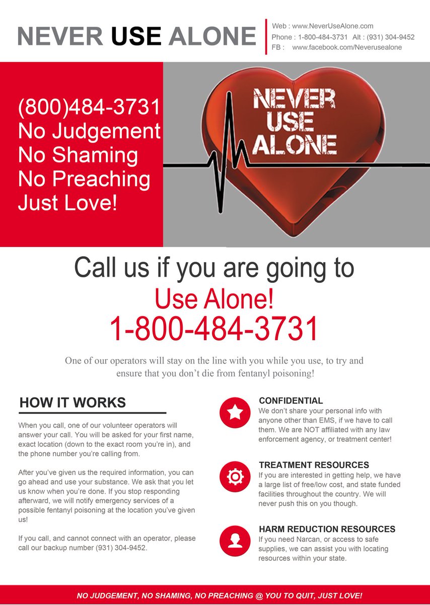 So far we've taken over 4500 calls, and had to call EMS 28 times. Each time, the caller survived, and not once has anyone been charged with anything. Stay safe! You're loved!