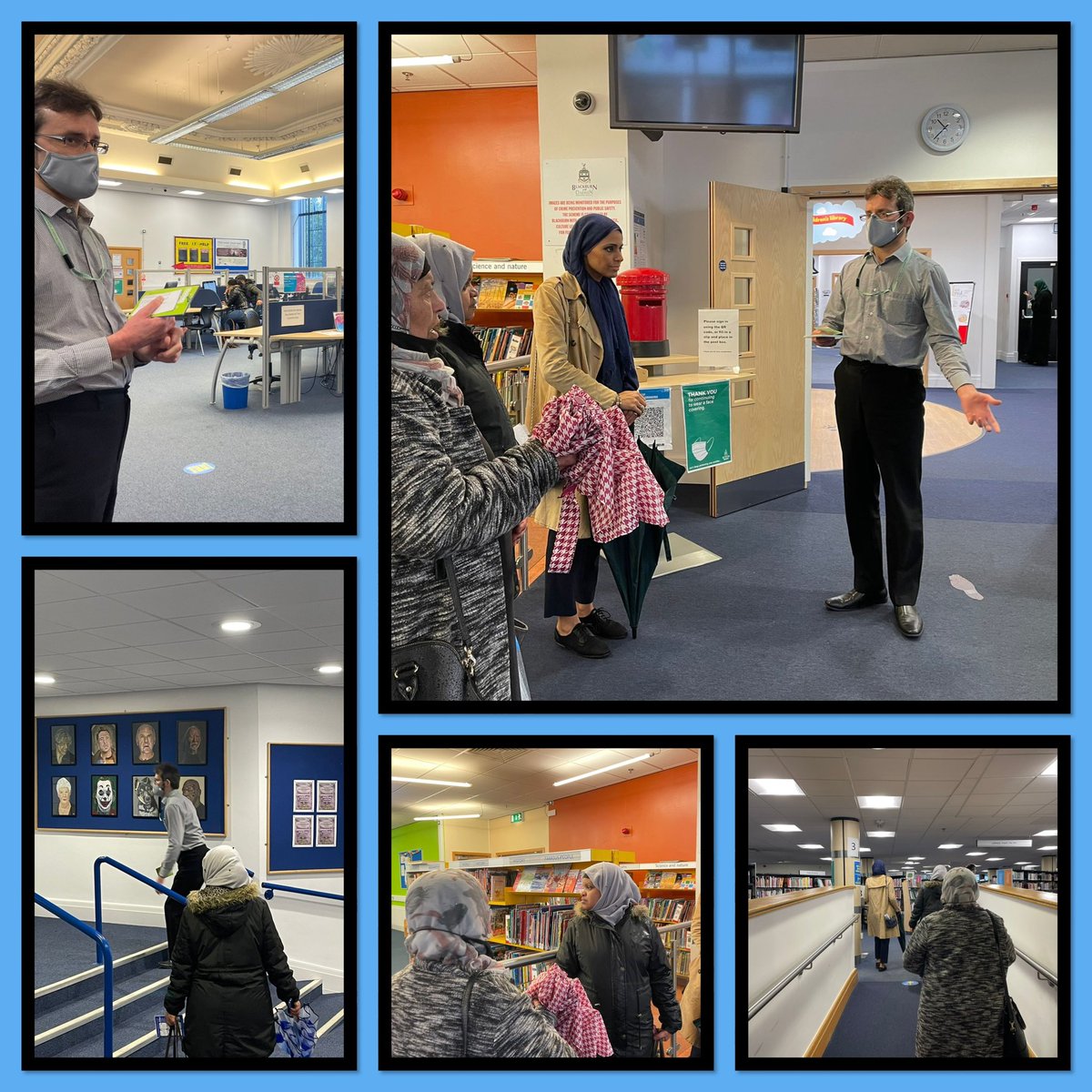 imocharity's tweet photo. Thank you to Andrew @BwDLibraries for showing our #LearningEnglishTogether ladies the wonderful service’s library has to offer. A great session allowing the ladies to #communicate and #connect with local services. Thanks to @LearnEnglishBwD for supporting this project. @BwDDenise https://t.co/tub4BYXMPO