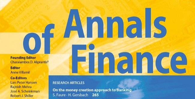 "On the money creation approach to banking" by authors <a href="/hans_gersbach/">Hans Gersbach</a> and Salomon Faure deals with the money creation and destruction process done by commercial banks. You can find this interesting #OA read in the new issue of Annals of Finance: link.springer.com/article/10.100….