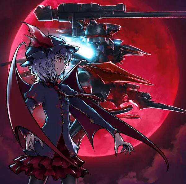 #かっこええ過去絵
バトル系アレンジ初音ミクのCDジャケットと紅魔郷アレンジのルーミアCDジャケットと特殊印刷二値縛りの華扇CDジャケットとACテイスト東方アレンジのレミリア&amp;アリーヤCDジャケット。
こいつやたら殺伐としたCDジャケットばっかり描いてるな……(他人事) 
