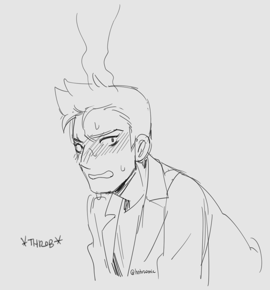 hntrcomic's tweet photo. i want to make more than a sketch but im Tired https://t.co/U8lKjz9WQb https://t.co/J7gw1lYuGQ