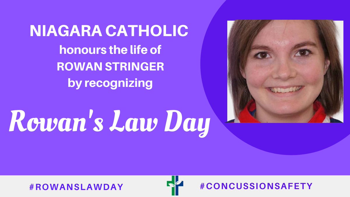 Today we recognize the importance of #concussionsafety by observing #RowansLawDay