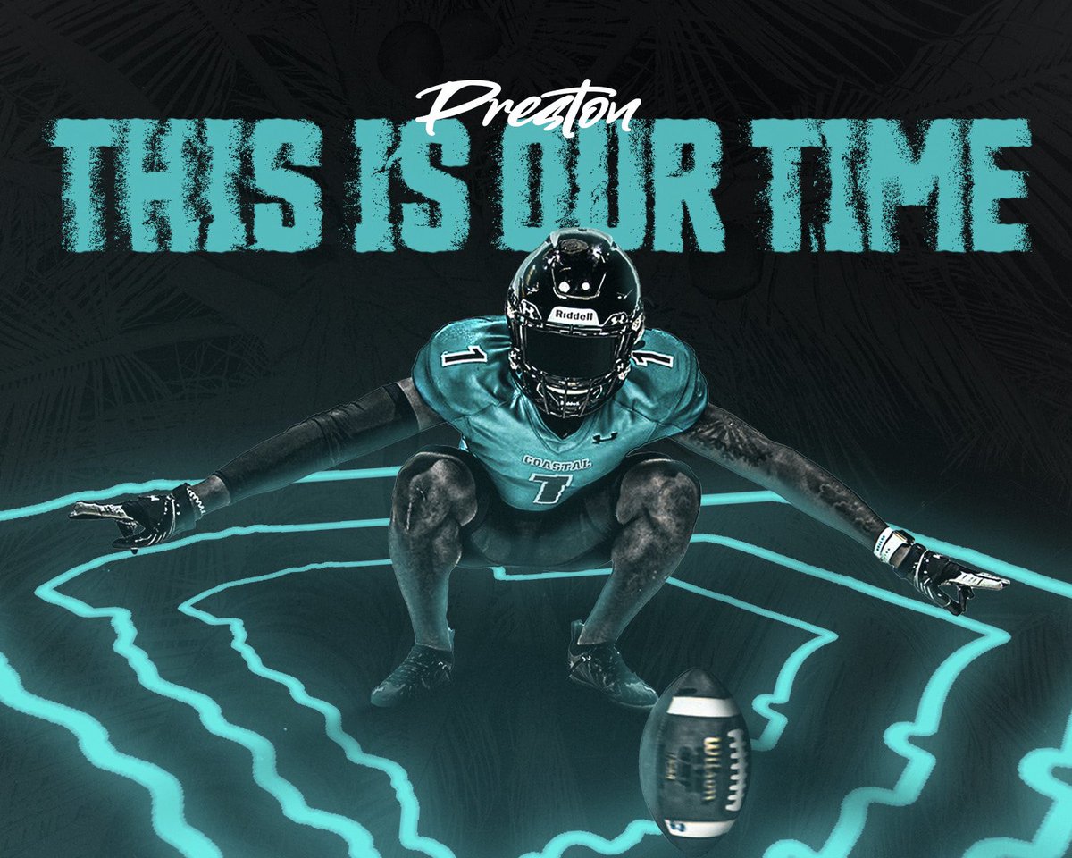 🥷🏽Preston ”Assassin P” Smith🥷🏽 (@preston19smith) on Twitter photo <a href="/BallAtTheBeach/">Coastal Football Recruiting</a> This the one right here! 🔥🔥🔥💚💚💚 <a href="/rkbarefield/">Keith Barefield</a> <a href="/CoachMattPearce/">Matt Pearce</a> <a href="/DauntaPeterson/">Coach Peterson</a> 🏝💚🏖 <a href="/CoastalFootball/">Coastal Football</a> this is our time! #beatULM <a href="/BallAtTheBeach/">Coastal Football Recruiting</a> This the one right here! 🔥🔥🔥💚💚💚 <a href="/rkbarefield/">Keith Barefield</a> <a href="/CoachMattPearce/">Matt Pearce</a> <a href="/DauntaPeterson/">Coach Peterson</a> 🏝💚🏖 <a href="/CoastalFootball/">Coastal Football</a> this is our time! #beatULM