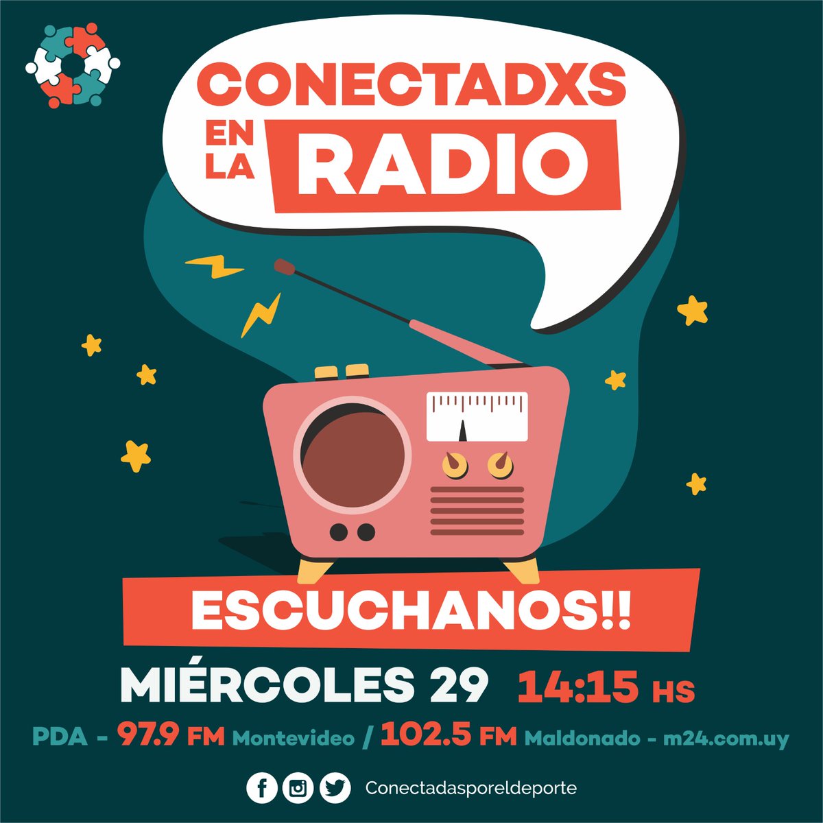 conectadesuy's tweet photo. Hoy volvemos a @Pordeciralgoweb ! https://t.co/BsR2VS11MR