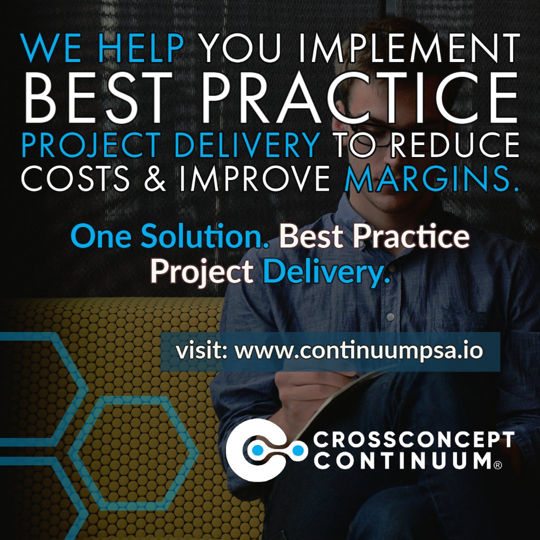 CrossConceptInc's tweet photo. One Solution. Best Project Delivery. Find out why businesses all over the globe use Continuum PSA to manage & collaborate on their projects, resources, time, financials & CRM.
It's time to work smarter not harder! Get started today - https://t.co/VOx5kaaZjZ
#psasoftware #teams https://t.co/T5WXKzKH3Q
