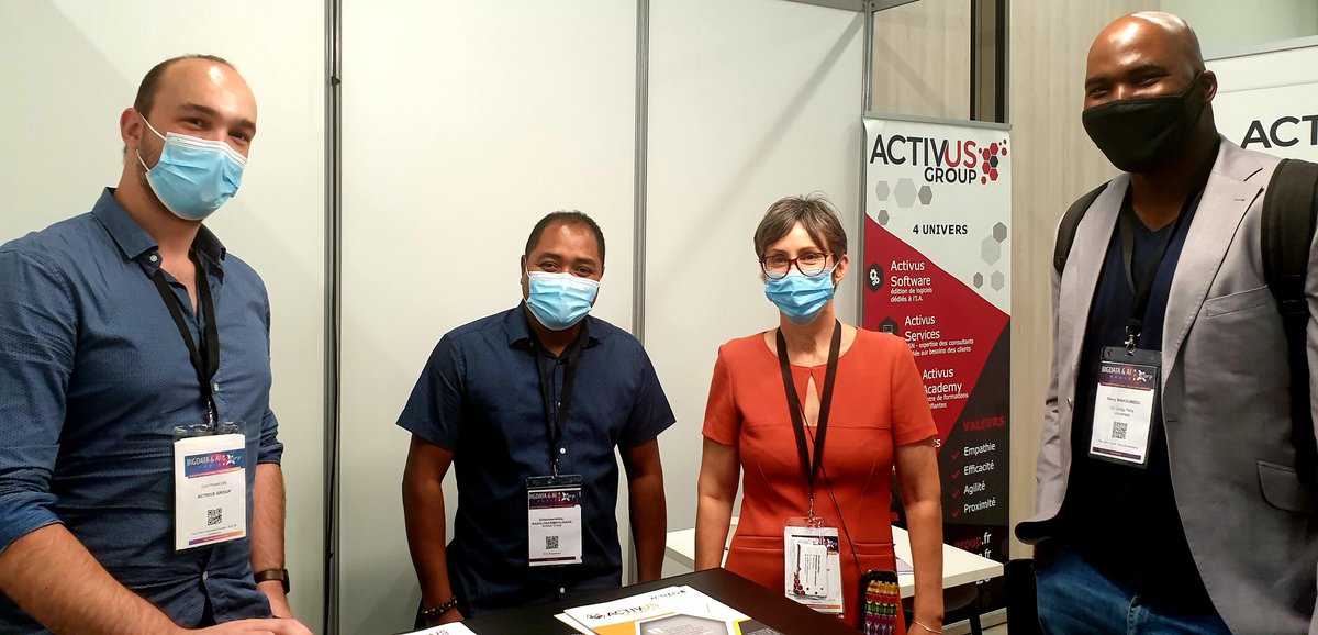 Ambiance conviviale et de partage professionnel sur les stands c17 et rh9 avec <a href="/bigdataparis/">BIG DATA & AI PARIS</a> #BDAIP21 #developpeurs #Infrastructures #iA