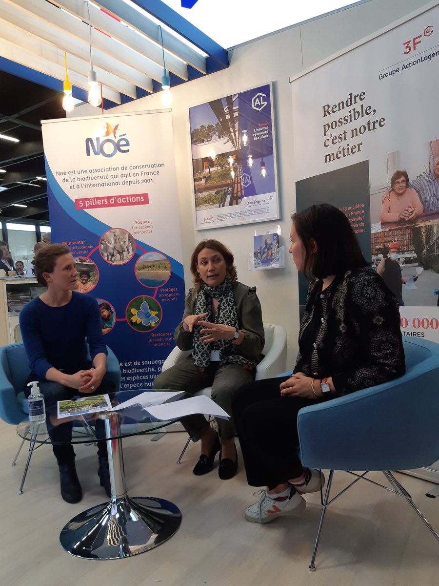 ActionLogement's tweet photo. [#CongrèsHLM] 📍#SurlestandAL✍️Signature d’une convention de partenariat pour la gestion éco-responsable des sites de @3F_Officiel  avec @NoeBiodiversite https://t.co/vV7iD0tFZq