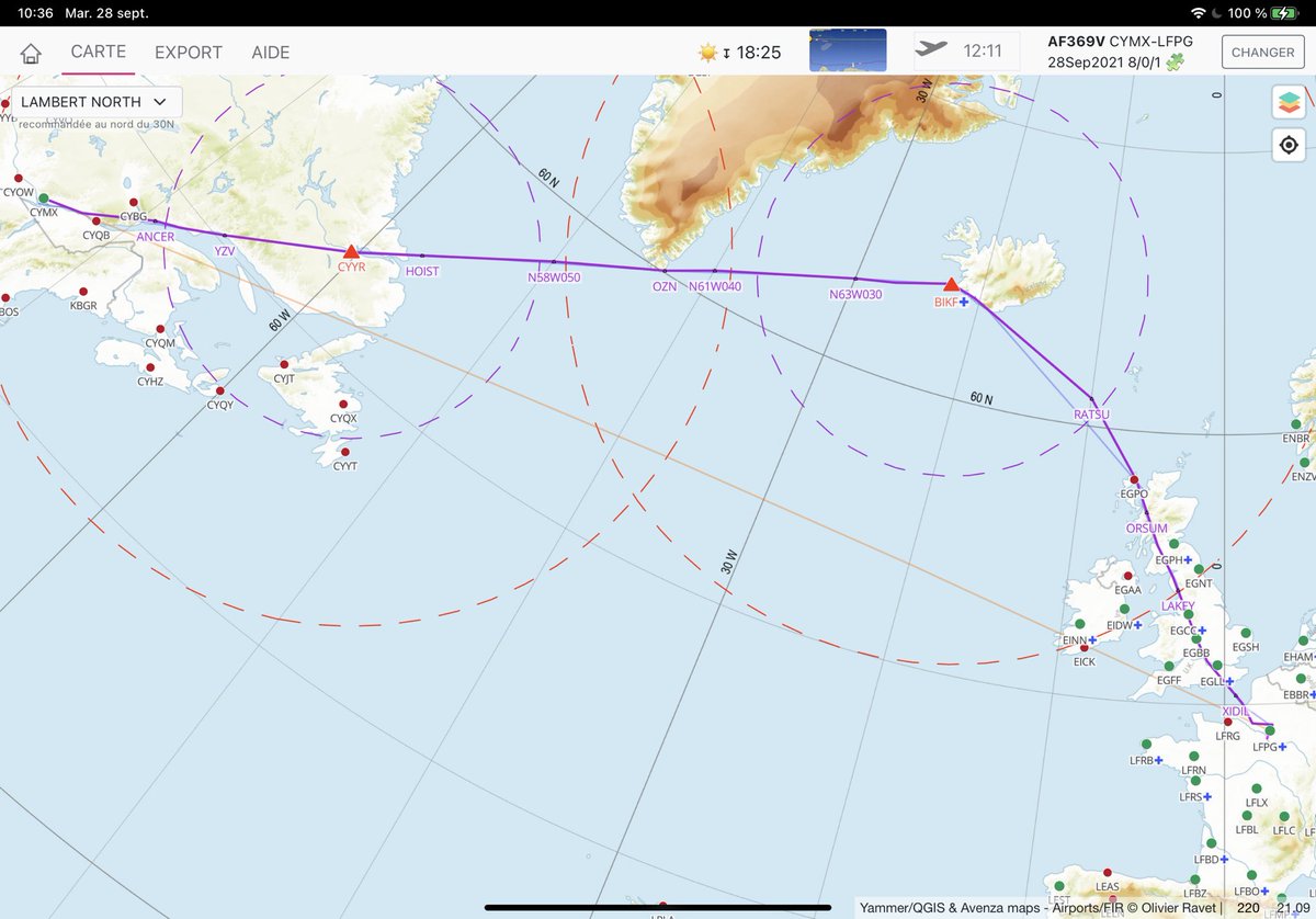 flyingeek's tweet photo. @_stavmat Le vol était planifié en ETOPS120, la route a aussi pu être choisie pour le vent ou plus probablement en raison de contraintes sur les tracks en sens inverse. https://t.co/qmuBF0ApBw