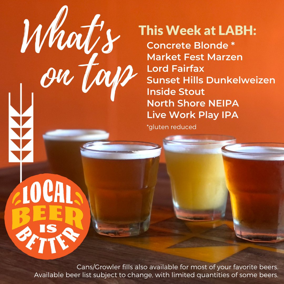 lakeannebrew's tweet photo. What's on tap this week: Our North Shore NEIPA returns! Taproom open Wed 6:30-8:30pm, Thurs/Fri 4-9pm, Sat 10am-9pm, and Sun 12-5pm.
.
#NEIPA #whatsontap #locallypoured #craftbeerlove #localbeerisbetter #beerme #IPAlover #smallbatchbrewing #restonbeer #restonva #drinklocal https://t.co/ix9SiL67WY