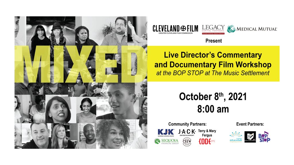 Cleveland_Film's tweet photo. #WorkInFilmWednesday Learn how to be a documentary filmmaker, and how to create real social change with film! Sign up now to attend our Live Director's Commentary & Documentary Film Workshop with the filmmakers of MIXED.
Save $10 with promo code MIXED10: https://t.co/muwEaWCfkx https://t.co/Q8oKHeZp49