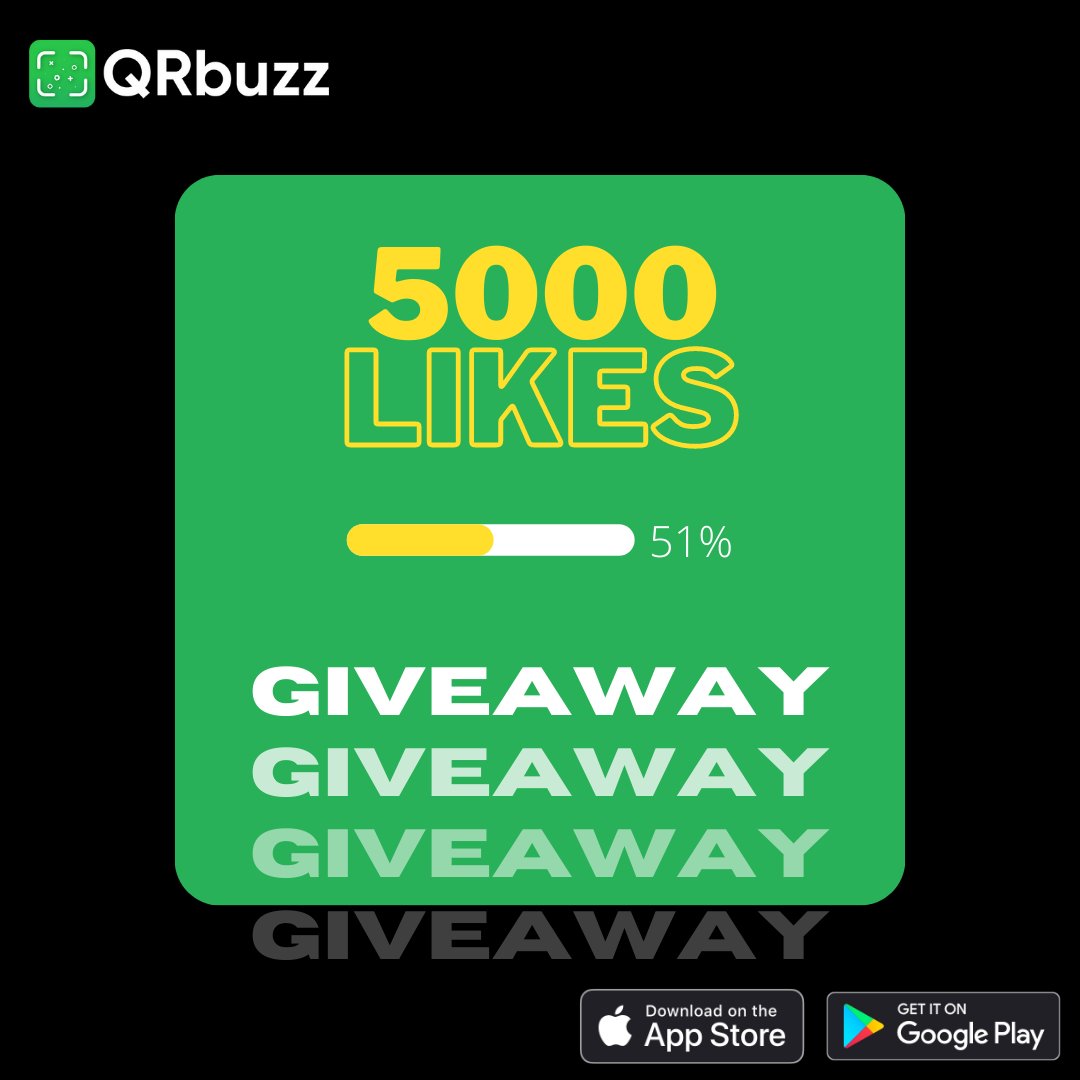 QRbuzzApp's tweet photo. QRbuzz is now giving away Cash Prizes to its Insta followers!
Share this post.
Follow QRbuzz on FB, Insta & Twitter.
Insta: https://t.co/i2EKhXhBjL
FB: https://t.co/JpcRwnzQrB
Twitter: https://t.co/P1MMavaPal
Download Now!
https://t.co/fv5qq1gamc
#QRbuzz #BuzzKaro #Giveaway https://t.co/l3r4IvASYW
