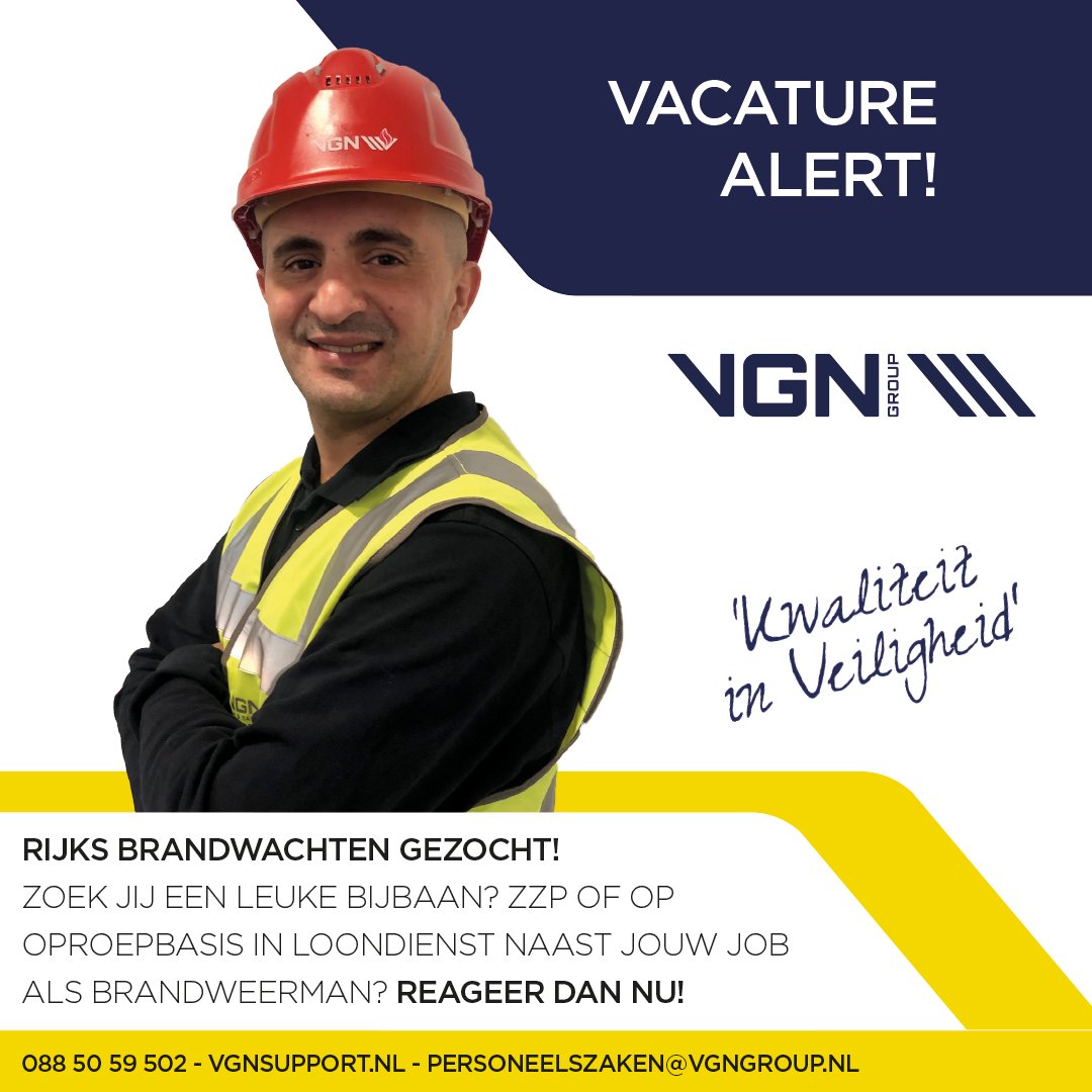 Zoek jij een leuke bijbaan? Zzp of op oproepbasis in loondienst naast jouw job als brandweerman? Reageer dan nu!
#safety #veiligheid #kwaliteitinveiligheid #brandwacht #mvk #hvk #veiligheidskundige #beveiliging #eventbeveiliging #verkeersregelaars #vgngroup #vgnsupport
