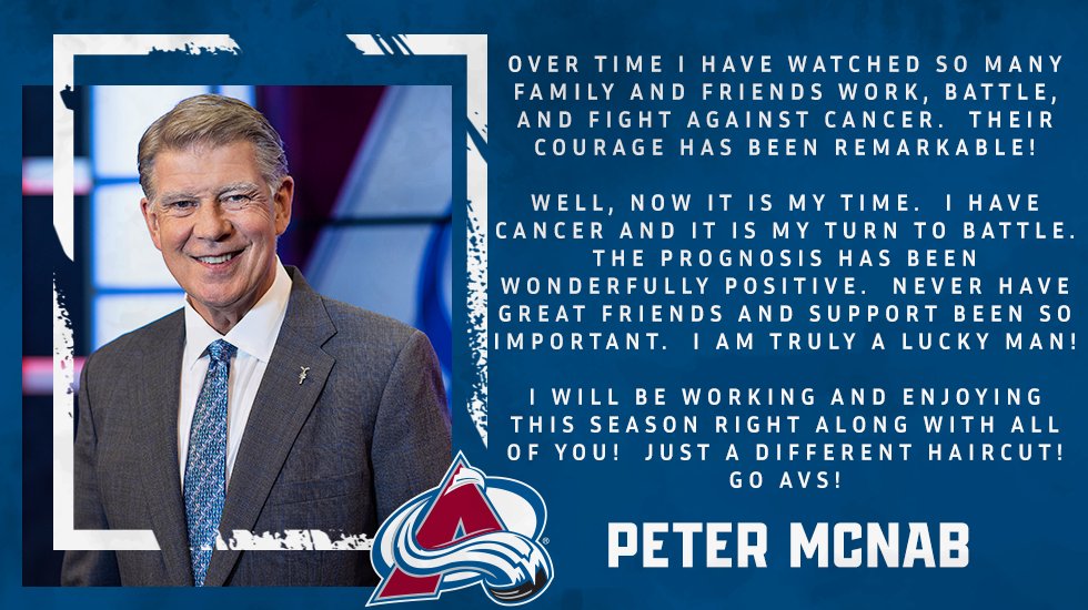 We are all with you, Pete 👊

#GoAvsGo