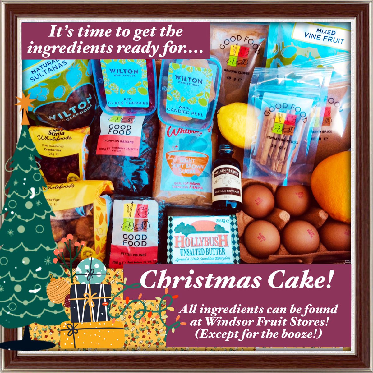Now is the time to start the preparations for your annual booze filled crowd pleaser, Christmas Cake! 🎄🥃✨
<a href="/WhitworthsSugar/">WhitworthsSugar</a> <a href="/SumaWholefoods/">Suma Wholefoods</a> <a href="/HollybushButter/">Hollybush Butter®</a> #christmascake #christmas #makeityourself #homemade #penarth <a href="/ShopInPenarth/">ShopPenarth</a> #sully #dinaspowys #freedelivery