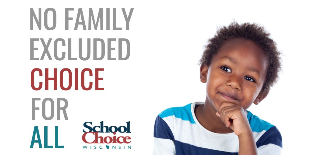 SchoolChoiceWI's tweet image. #schoolchoice #choiceforall #fundstudents #educationfreedom #trustparents #nofamilyexcluded