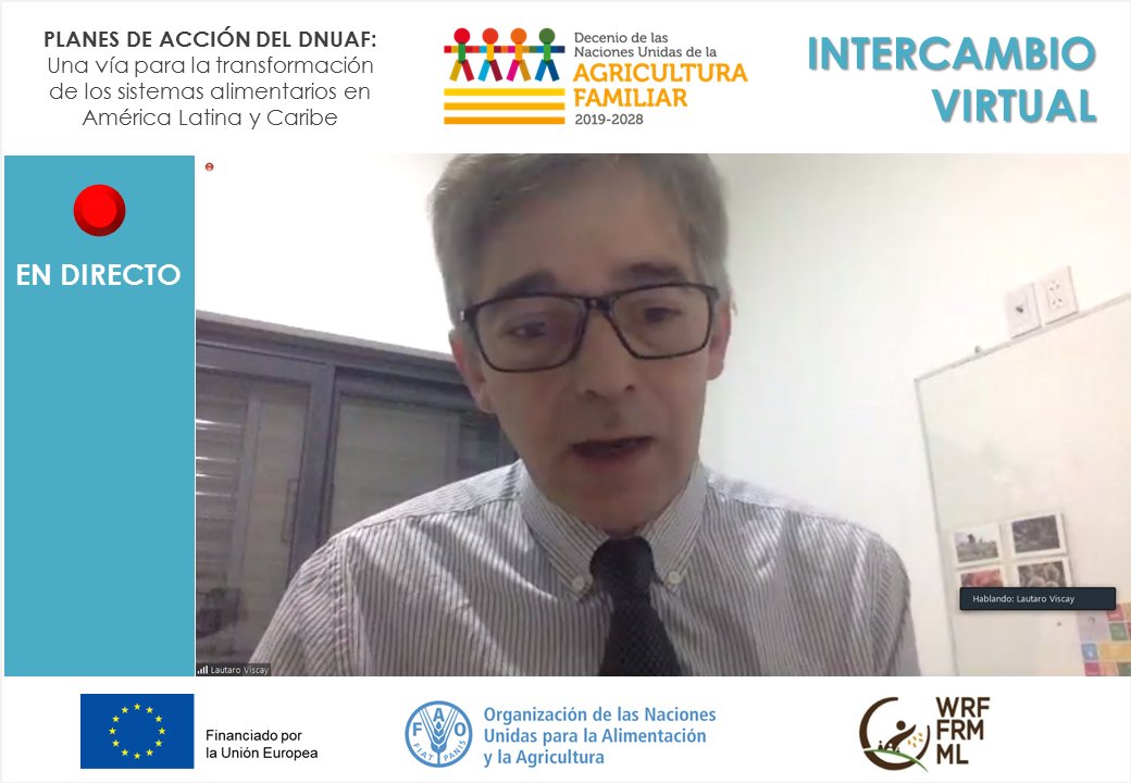 World Rural Forum (@worldruralforum) on Twitter photo 🔴¡AHORA! Iniciativas Regionales para
promover el #DecenioAgriculturaFamiliar #DNUAF en #ALC
Lautaro Viscay, secretario técnico de <a href="/reafmercosur/">REAF Mercosur</a> 🔴¡AHORA! Iniciativas Regionales para
promover el #DecenioAgriculturaFamiliar #DNUAF en #ALC
Lautaro Viscay, secretario técnico de <a href="/reafmercosur/">REAF Mercosur</a>