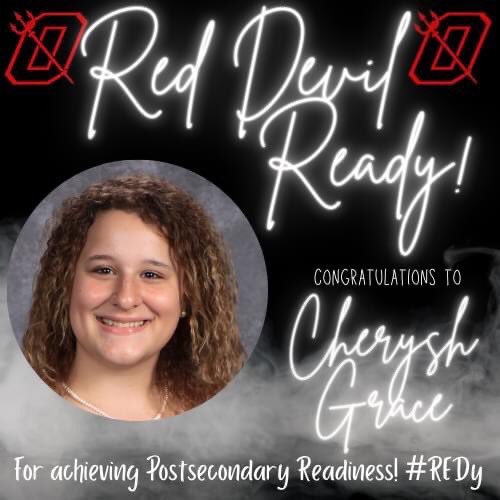 DigitalDevil1's tweet photo. Congratulations to these OHS Seniors who are #RedDevilREDy
These students have met the requirements for postsecondary readiness! #FILD https://t.co/EawtofGhHM