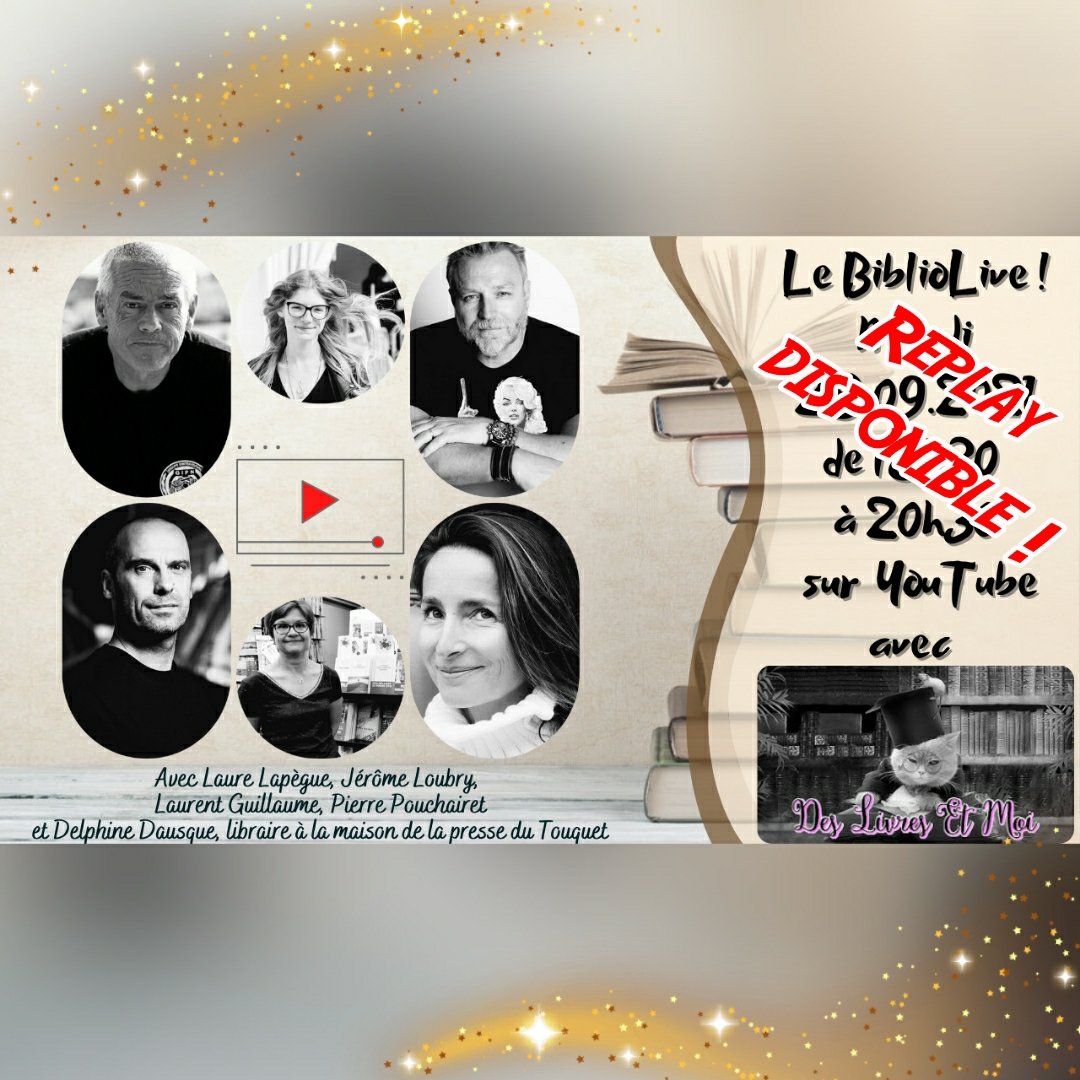 [BIBLIOLIVE - LE REPLAY]

Quelle soirée passionnante ! Un immense merci à mes invités mais également à vous, chers Bookinautes, qui nous avez suivis ! 😍

En attendant le prochain, je vous laisse ici le replay à voir et à revoir sans vous priver :

➡️ youtu.be/Q5ehy5W2BSY 😘