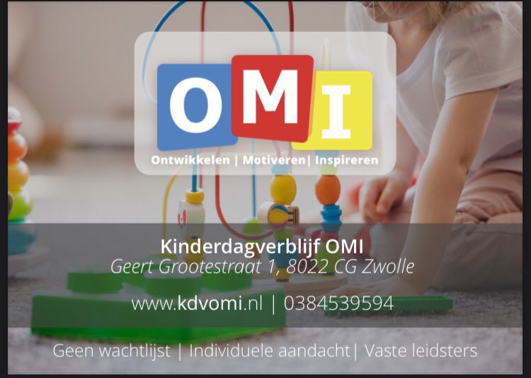 OMI is aan het groeien en daarom zijn we opzoek naar een energieke pedagogisch medewerker met minimaal een SPW3 diploma. Kom jij ons helpen onze beertjes te knuffelen?