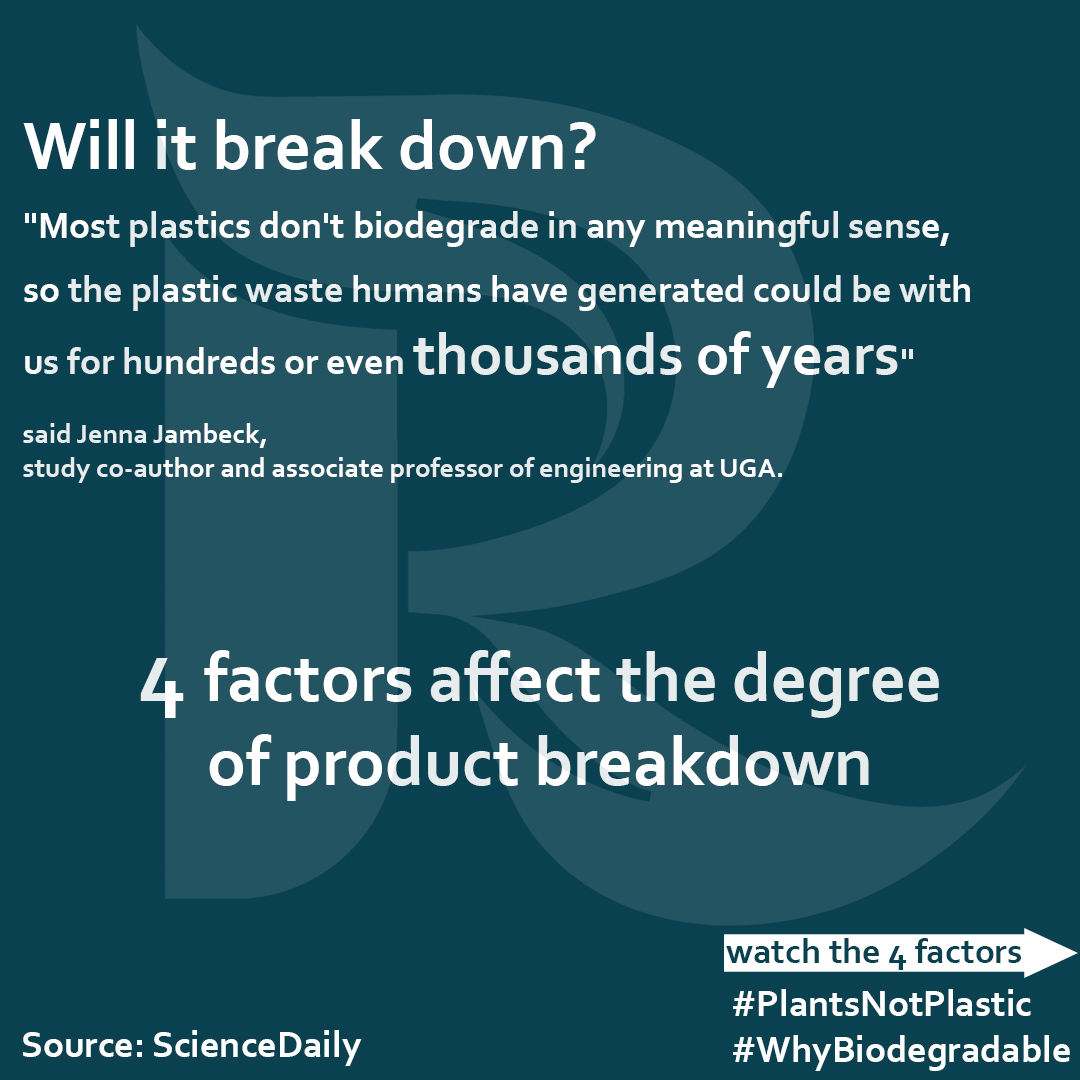 RawPac1's tweet photo. Will it break down❓
Considered the length of time of product breakdown - that’s why chose #biodegradable #foodpackaging
.
🔎https://t.co/J676puZiZC
.
Source: ScienceDaily https://t.co/SYRioxXFUk
.
#PlantsNotPlastic
#WhyBiodegradable
#ecoFoodPackaging
#ecoFoodPackagingSupplies https://t.co/hYQm9kv3je