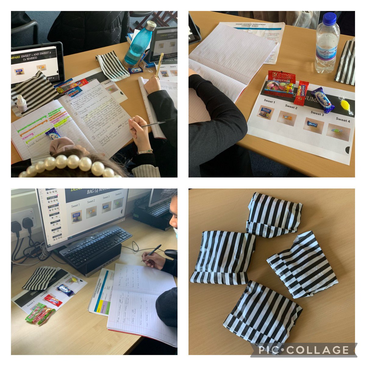 abcsma's tweet image. I used your idea @MissHair_BICT It went down a treat thank you! #higherbusiness #commandwords #revision 🍭 🍬 🍫 @StMungosAcademy