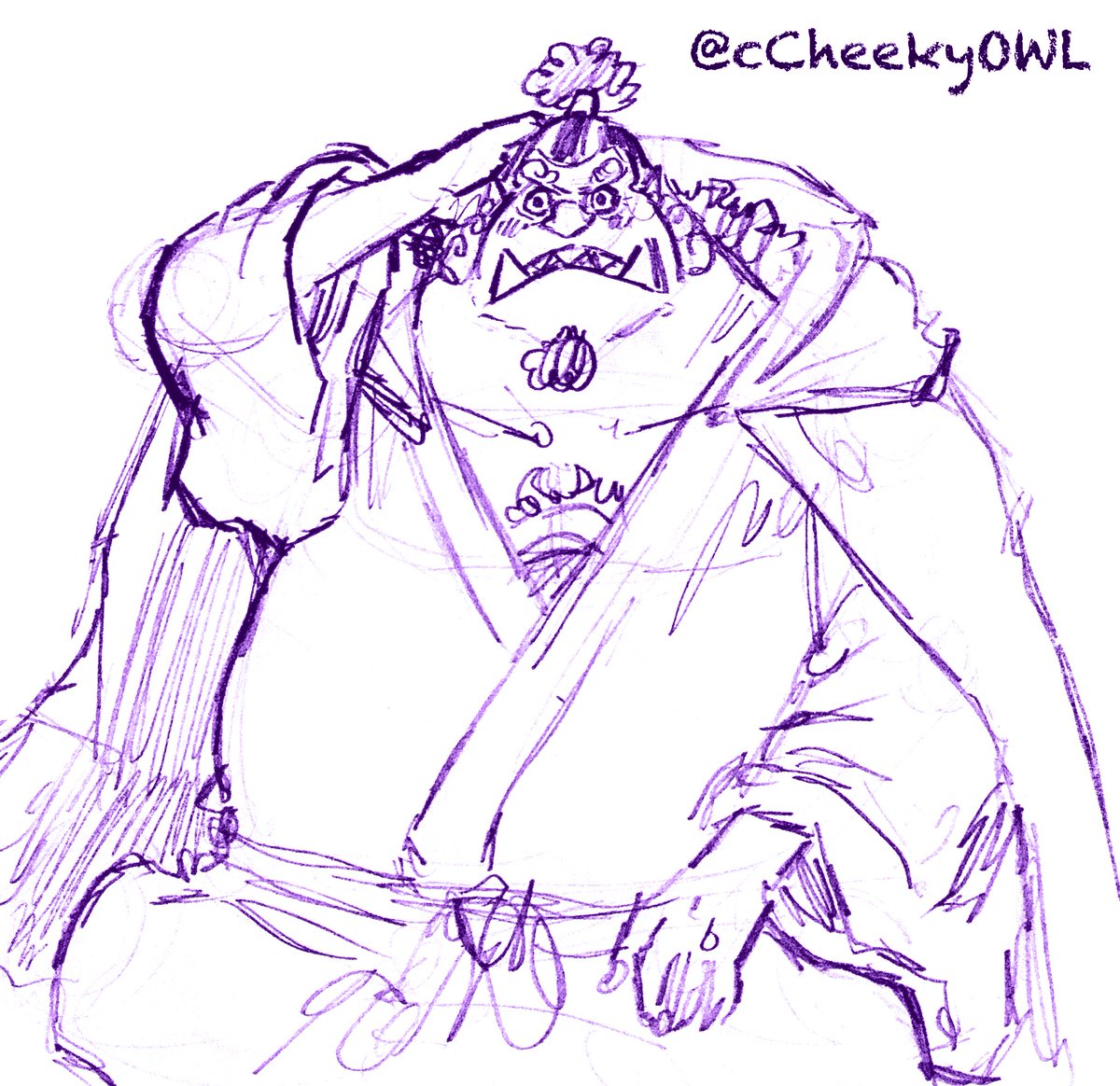 cCheekyOWL's tweet photo. Just some Jinbe sketches from the past week 🥰 #ONEPIECE https://t.co/hIInXyYbXk