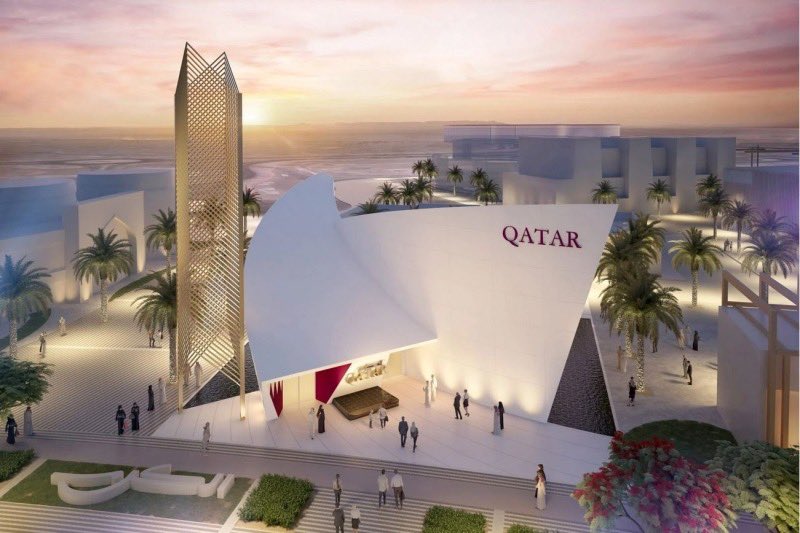 اهلا بمشاركة #قطر بهذا الجناح الفاخر في
 #Expo2020
 #Expo2020Dubai
 #إكسبو_2020_دبي
 #اكسبو2020