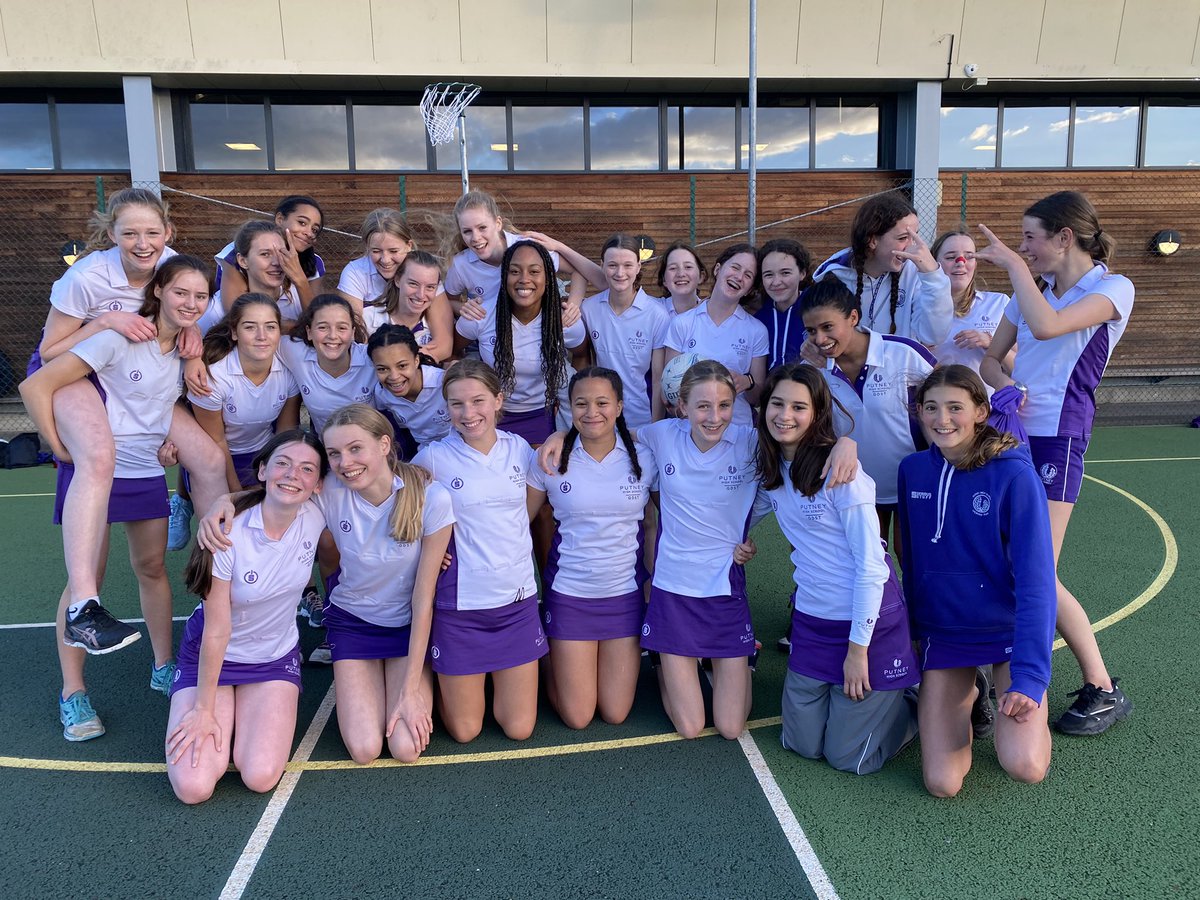 PutneyHighSport's tweet photo. Well done to year 10 on their first netball fixture in 20 months!! #notcounting We come away with 2/3 wins against Guildford🙌🏽💜🏀 https://t.co/a0FNUKDPpN