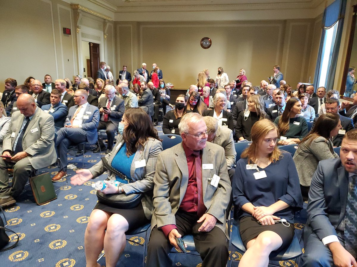 OhioFarmBureau's tweet photo. Thanks to @RepBobGibbs for hosting the 2021 Farm Forum for our leaders while in D.C. #OFBDC https://t.co/2liK4GyC2Q