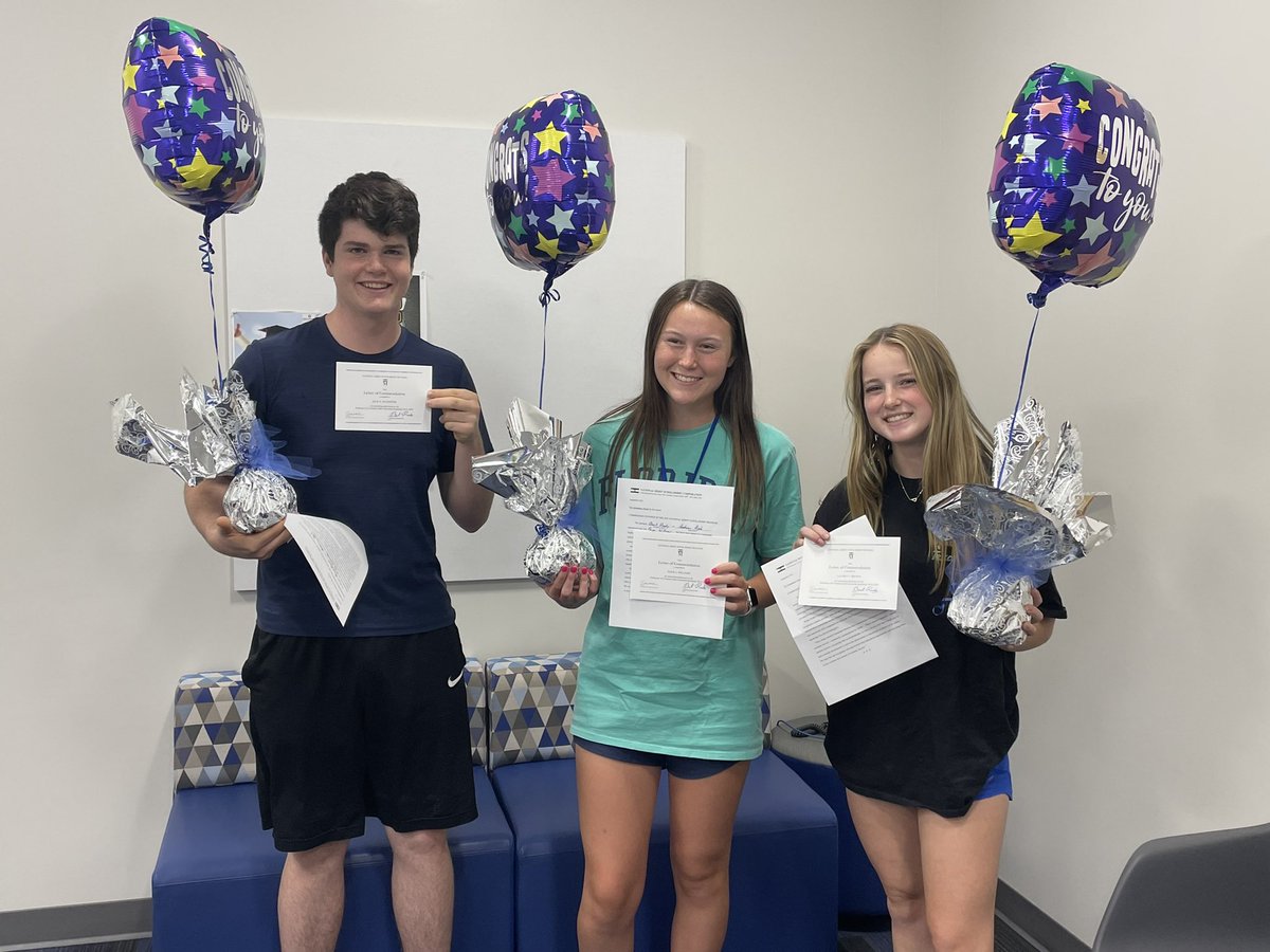 AndoverHighKS's tweet photo. Congrats to our National Merit Commended students!!! Jack Schaeffer, Paige Williams, Lauren Brown. You guys are awesome!! #AHStrojanfam https://t.co/B6B9uj6tyC