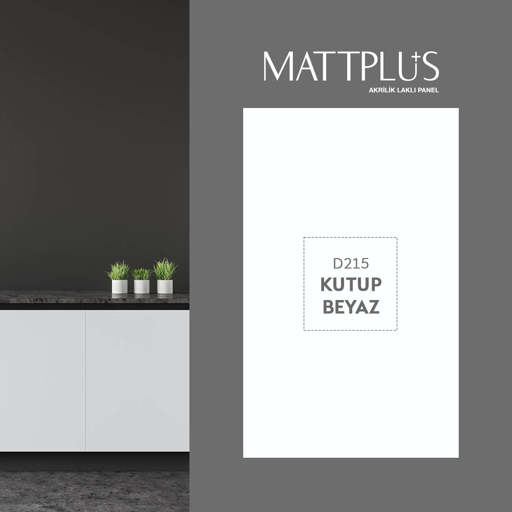 Mattplus ile mat renklerin mükemmel uyumu...

Mattplus akrilik laklı panellerimizden Kutup Beyaz’ın saf, berrak ve dingin tonu ile yaşam alanlarınızda duru bir estetik yakalayın!
#KastamonuEntegre #Mattplus #KutupBeyaz