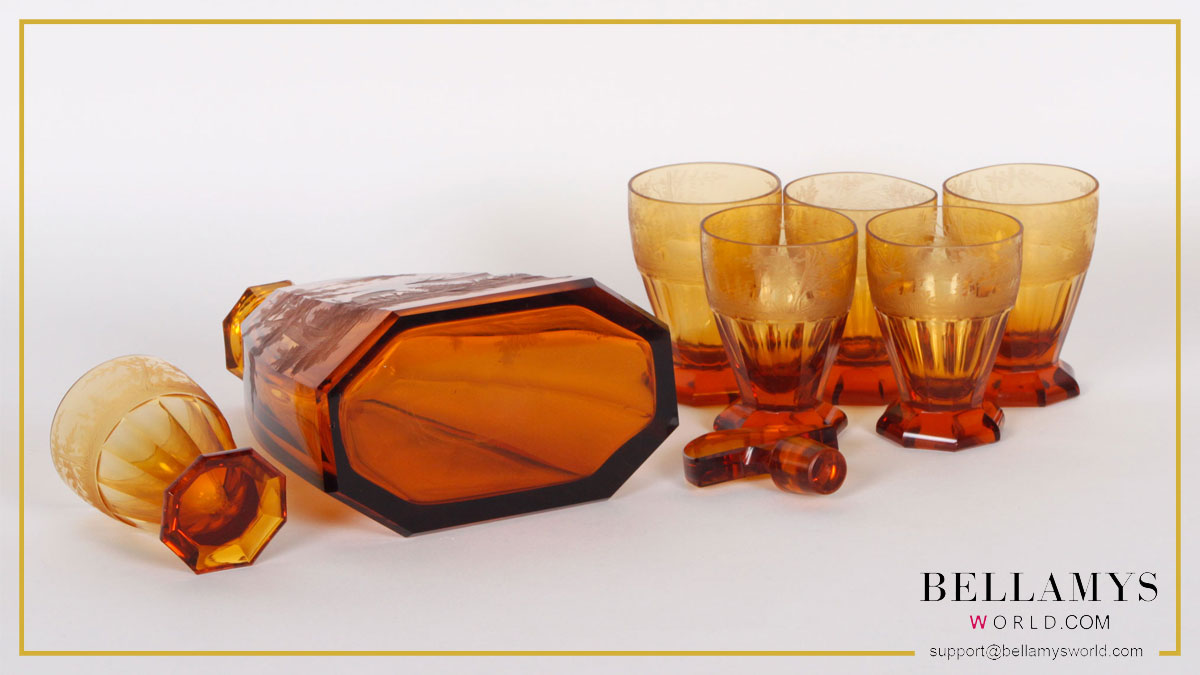 Bellamys_World's tweet photo. Celebrate your achievements and wins with this 19th century amber colored bohemian #crystal port #wineset including a decanter with triangular shaped stopper and six finely engraved glasses with hunting scene design.
https://t.co/rZT8GwKiiV
#bohemian #crystalware #bellamysworld https://t.co/UzyId4CVrW
