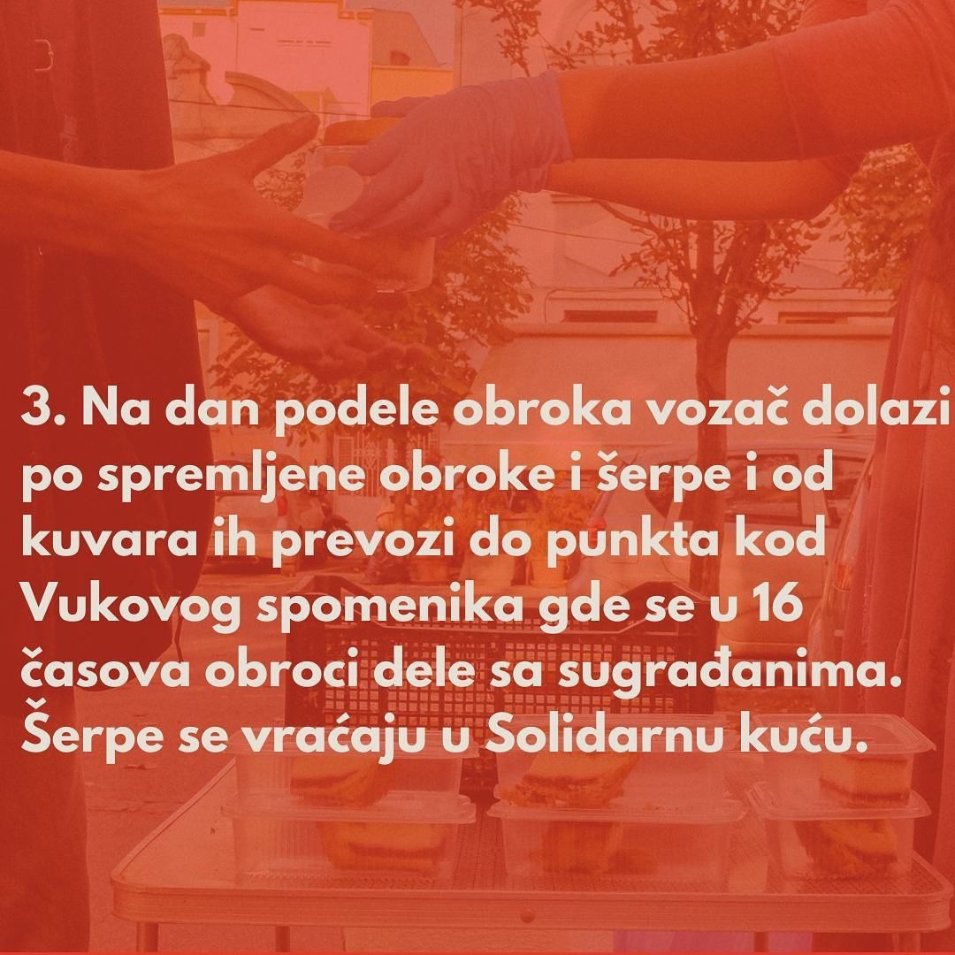 SKuhinja's tweet photo. Pozivamo nove aktiviste i aktivistkinje da nam se pridruže! 🎉
Ukoliko želite da doprinesete borbi protiv gladi tako što ćete biti kuvar ili vozač Solidarne kuhinje, svajp u levo da vidite kako to izgleda! 
Solidarnost, a ne milostinja! ✊ https://t.co/VP2z7WE27H