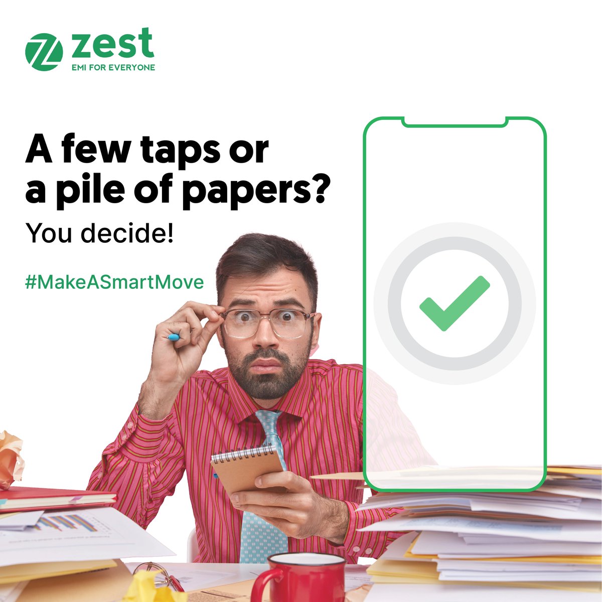 ZestMoney's tweet photo. Zero paperwork, zero hassles! Get your credit limit with just a few taps and start living your dreams. #MakeASmartMove

#BNPL #ShopNow #InstantCredit https://t.co/HAV7q9I6Vj