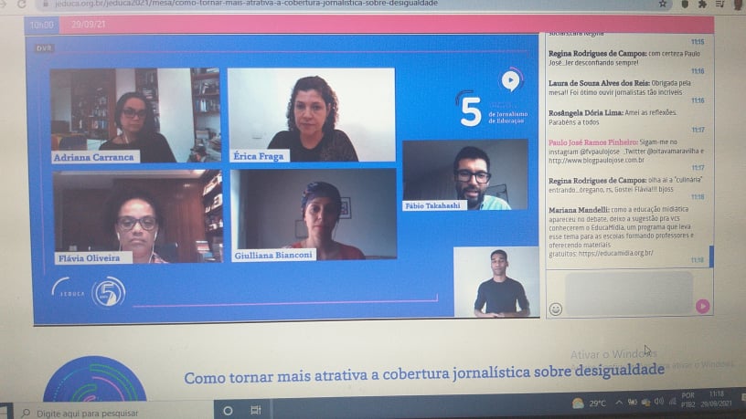 Oitavamaravilha's tweet photo. Estamos participando do 5° Congresso Internacional de Jornalismo.Iniciamos dia 27 e finalizaremos em 1° de Outubro.Tema de hoje: Como tornar mais atrativa a cobertura jornalística sobre desigualdades. Já fiz várias perguntas! 🎤🦊@jeducaEduca #PJfalandoAverdade #blogpaulojose https://t.co/zN8OokjM7E