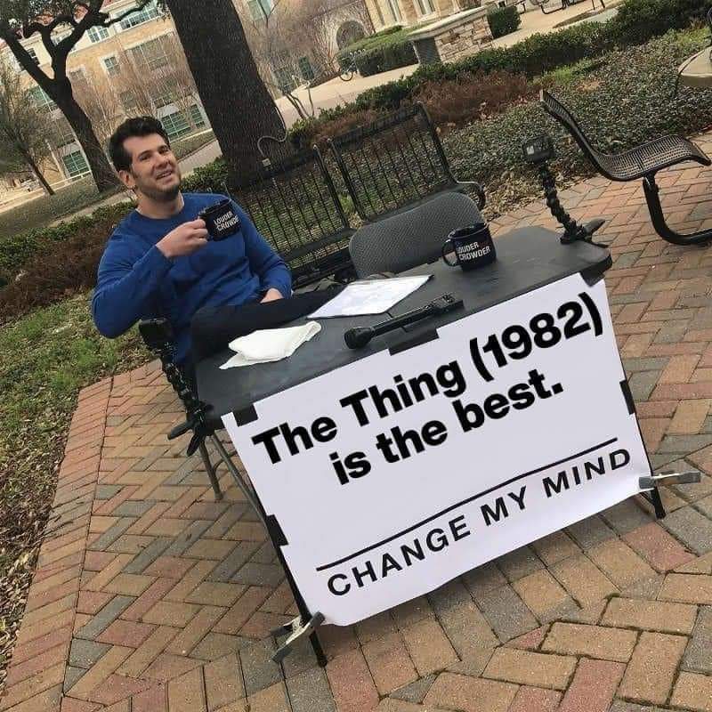 Is John Carpenter's The Thing 1982 the best horror movie from the 1980s? 👽
👍 or 👎