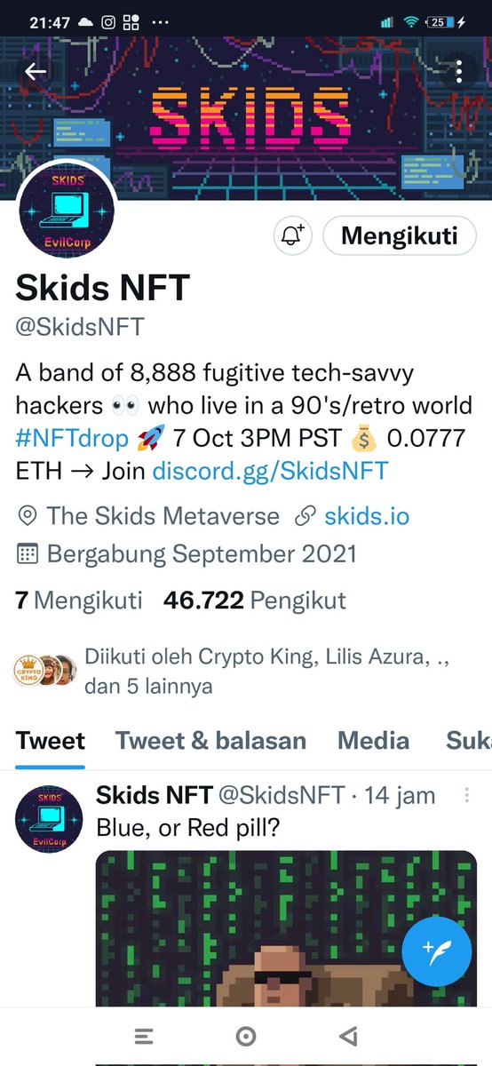 LeoniXu's tweet photo. @Bang_Garr @SkidsNFT Done https://t.co/9eOE7RzlQN