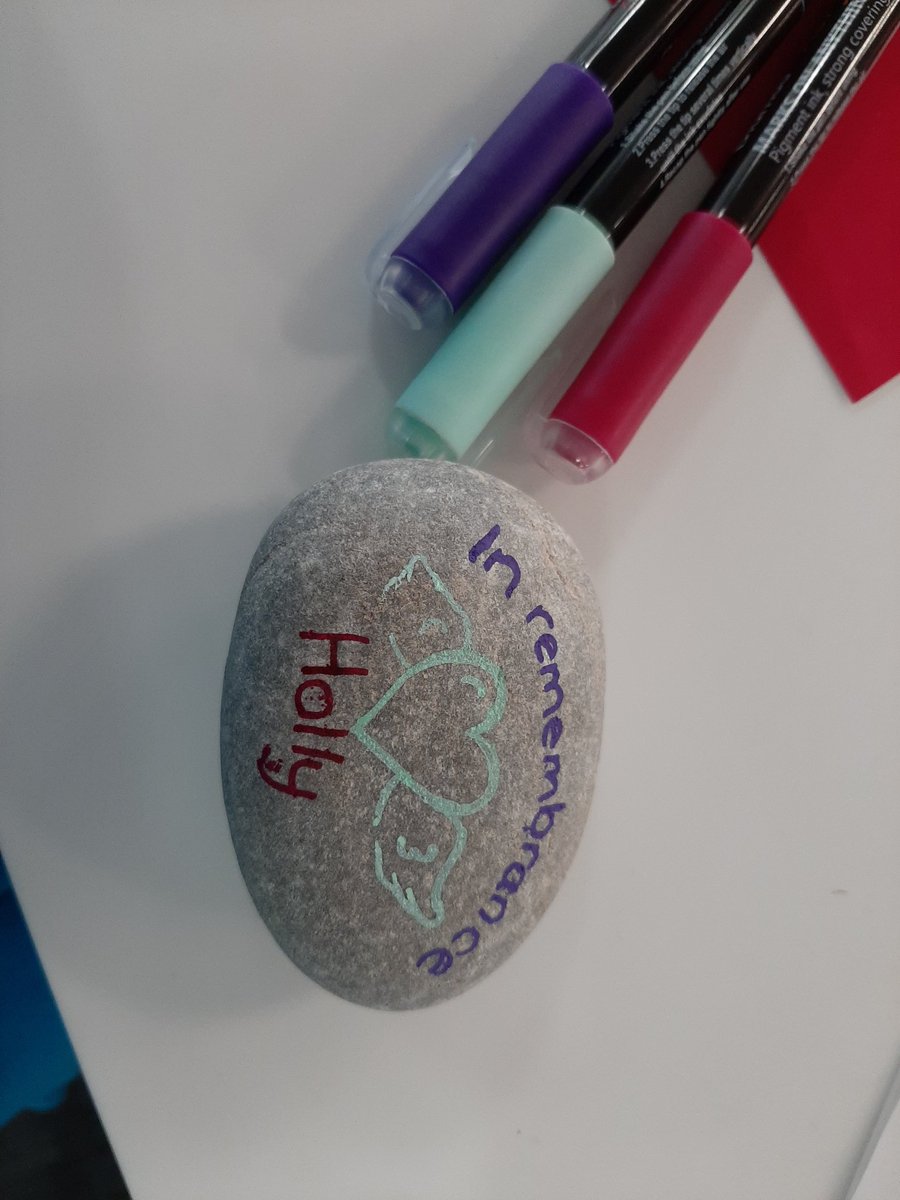 psycbethgerrard's tweet photo. Down at the welcome fair 

Decorated a rock in remembrance - for my grandad 

@StaffsUnion @StaffsUni https://t.co/yrj5DmC5cb