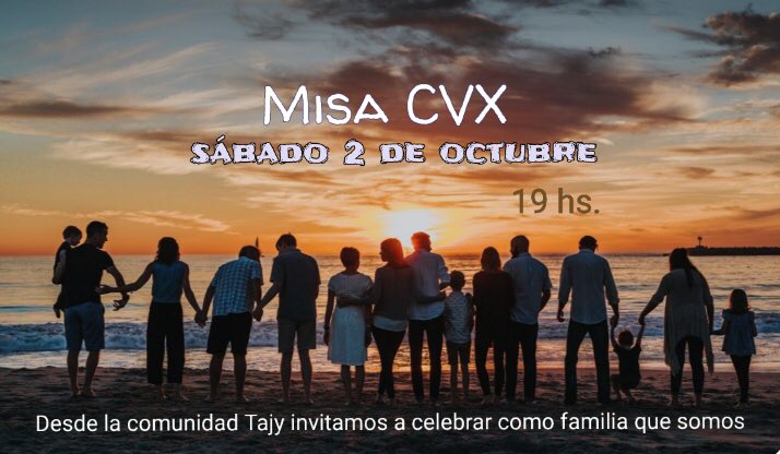 CVXParaguay's tweet photo. Nuevo encuentro este sábado 2 de octubre en la misa de la Parroquia Cristo Rey con #CVXC La Comunidad Tajy de Asunción espera con mucho cariño 💕🌸 a toda la Comunidad Guazu https://t.co/iZflUm4Apy