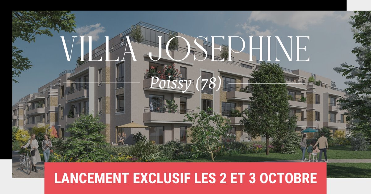 FaubourgI's tweet photo. [POISSY (78)] FRAIS DE NOTAIRE OFFERTS
Profitez de nos offres pour devenir propriétaire d'une maison ou d'un appartement du studio au 5P.

🏘️ Appartement 3 pièces à partir de 805 €/mois

>>> En savoir plus : https://t.co/HvstVmnxJa

#immobilierneuf #promoteurimmobilier https://t.co/1CvUdk4U5X